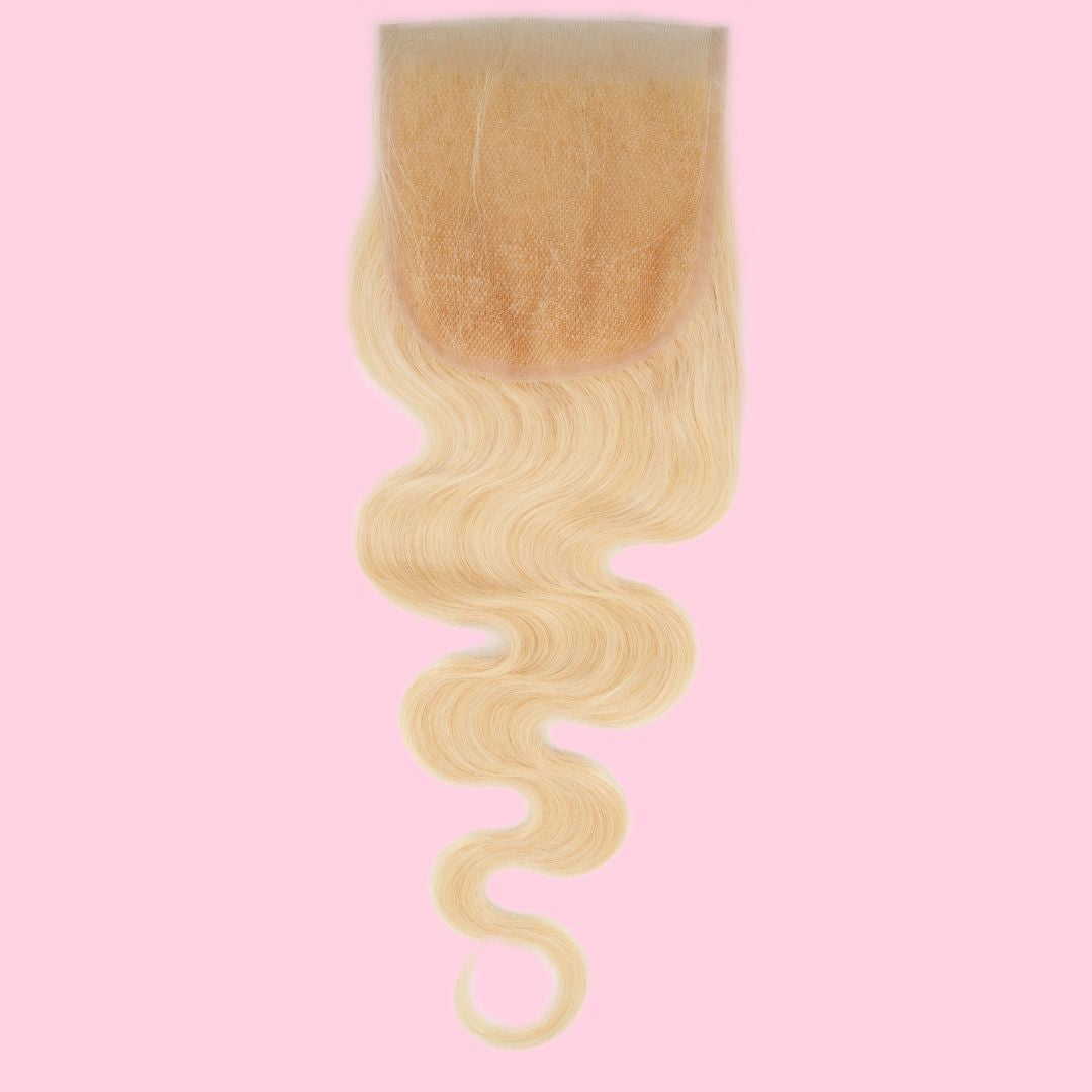 Russian Blonde Body Wave Closure